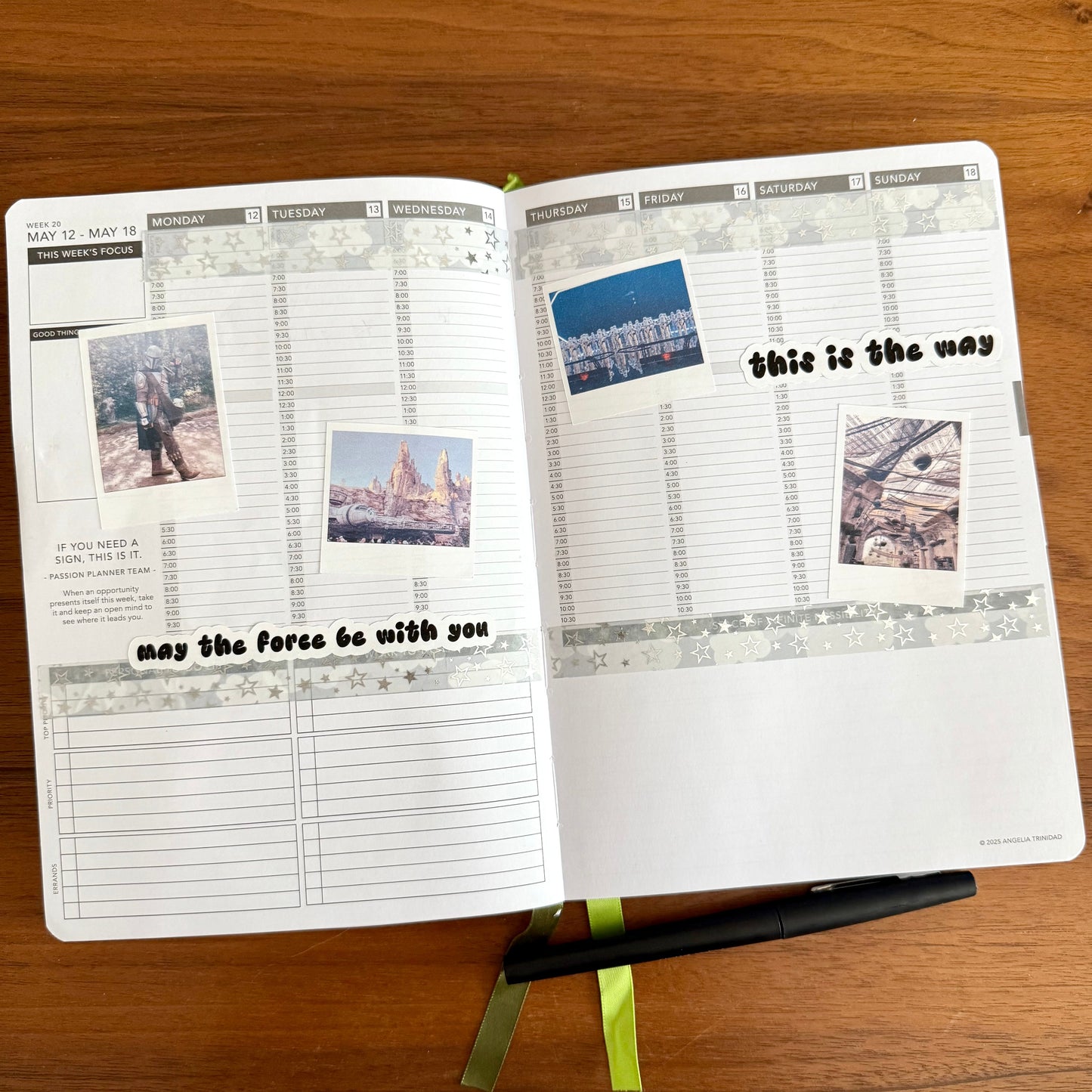Galaxy's Edge Sticker Sheet: Star Wars Land Batuu Planner Stickers