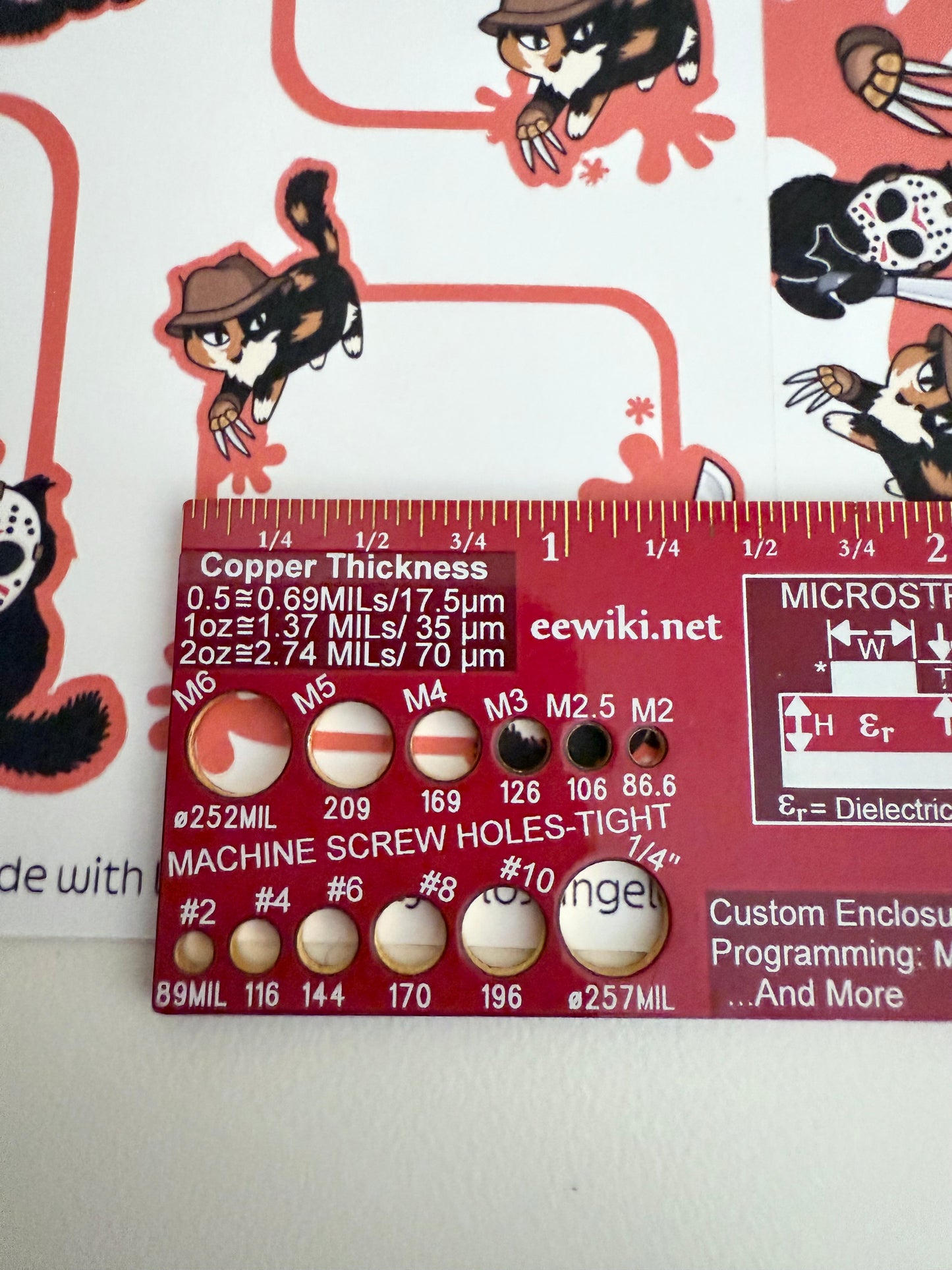 Killer Kitties: Freddy Krueger and Jason Voorhees Cat Functional Planner Box Stickers