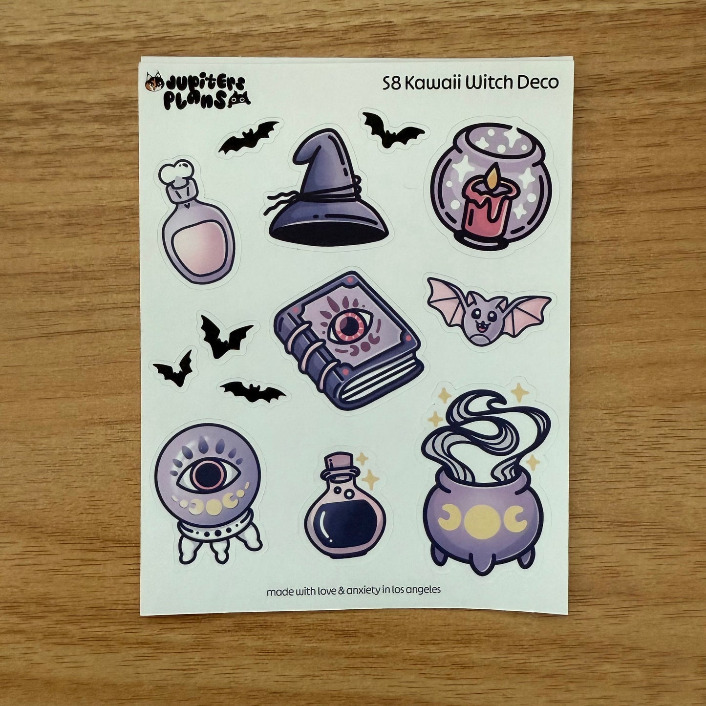 Kawaii Witch Decorative Sticker Sheet