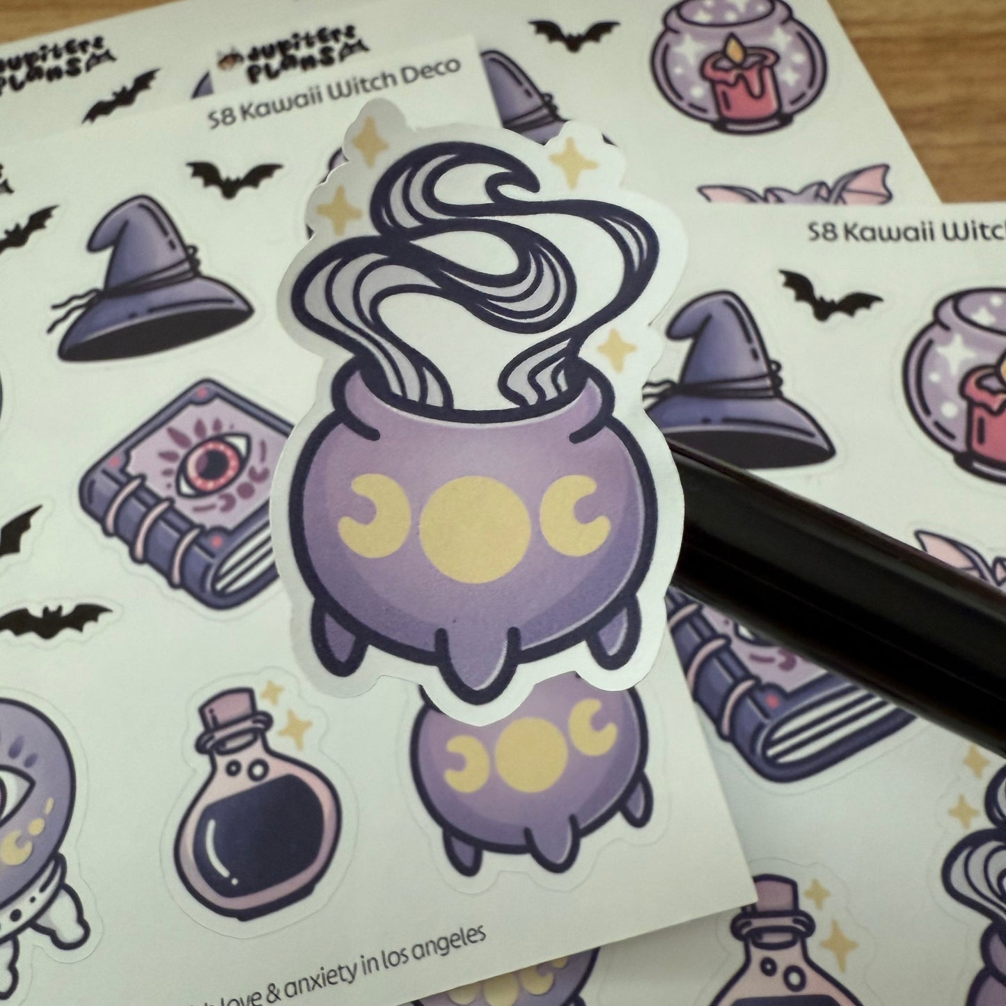 Kawaii Witch Decorative Sticker Sheet