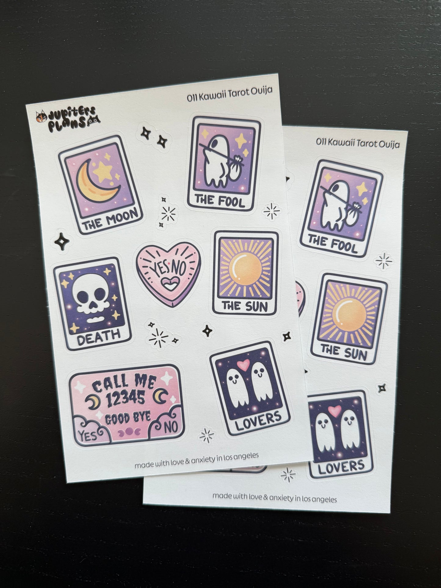 Kawaii Tarot and Ouija Decorative Sticker Sheet