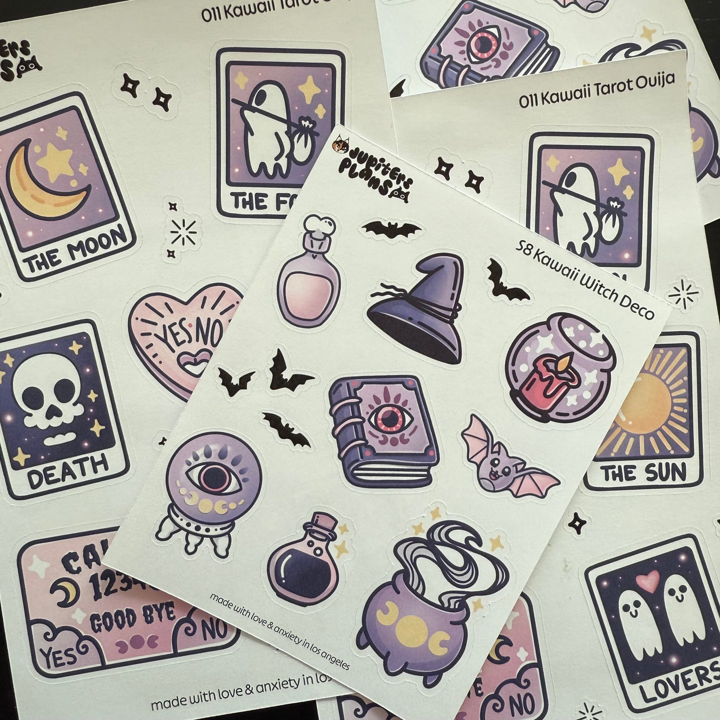 Kawaii Tarot and Ouija Decorative Sticker Sheet