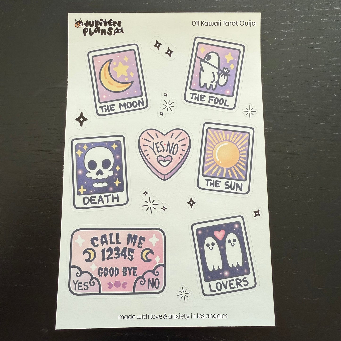 Kawaii Tarot and Ouija Decorative Sticker Sheet