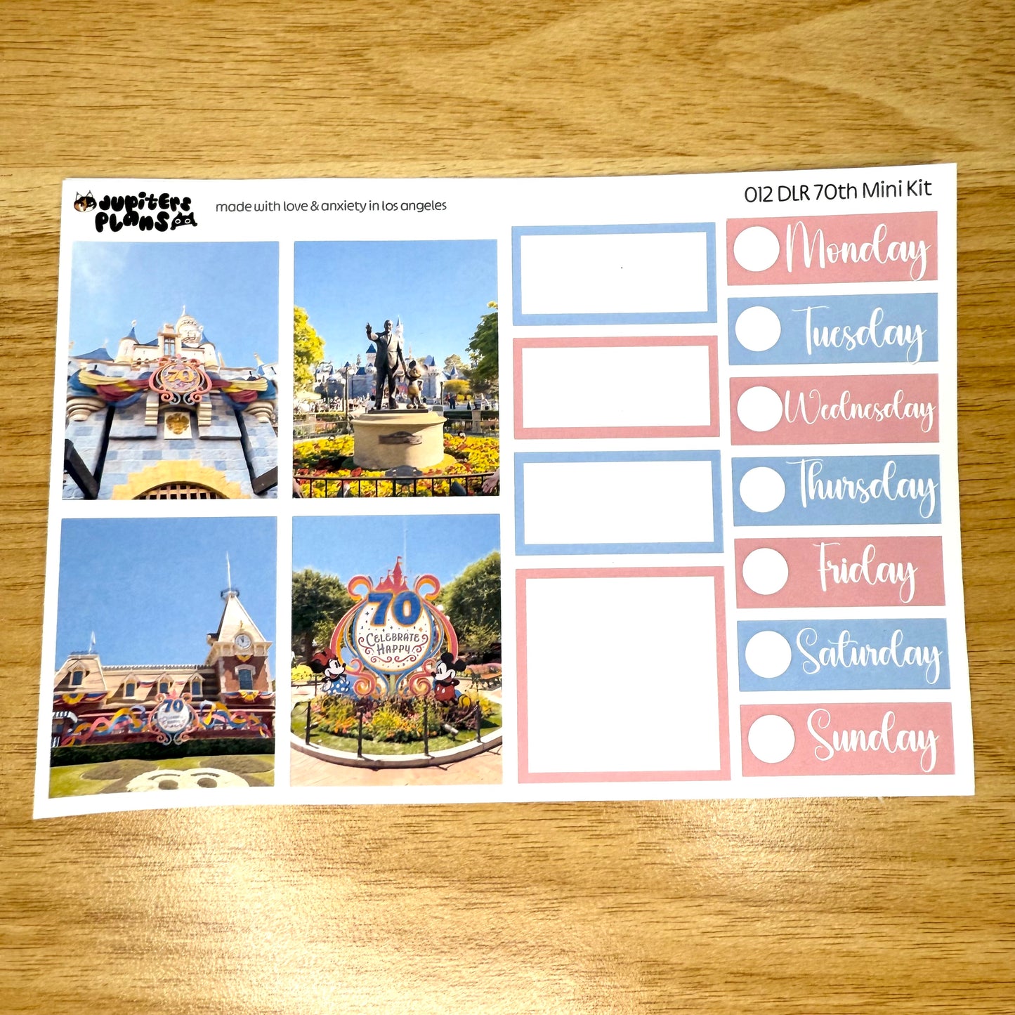 DLR 70th Anniversary Photo Mini Kit for Planners