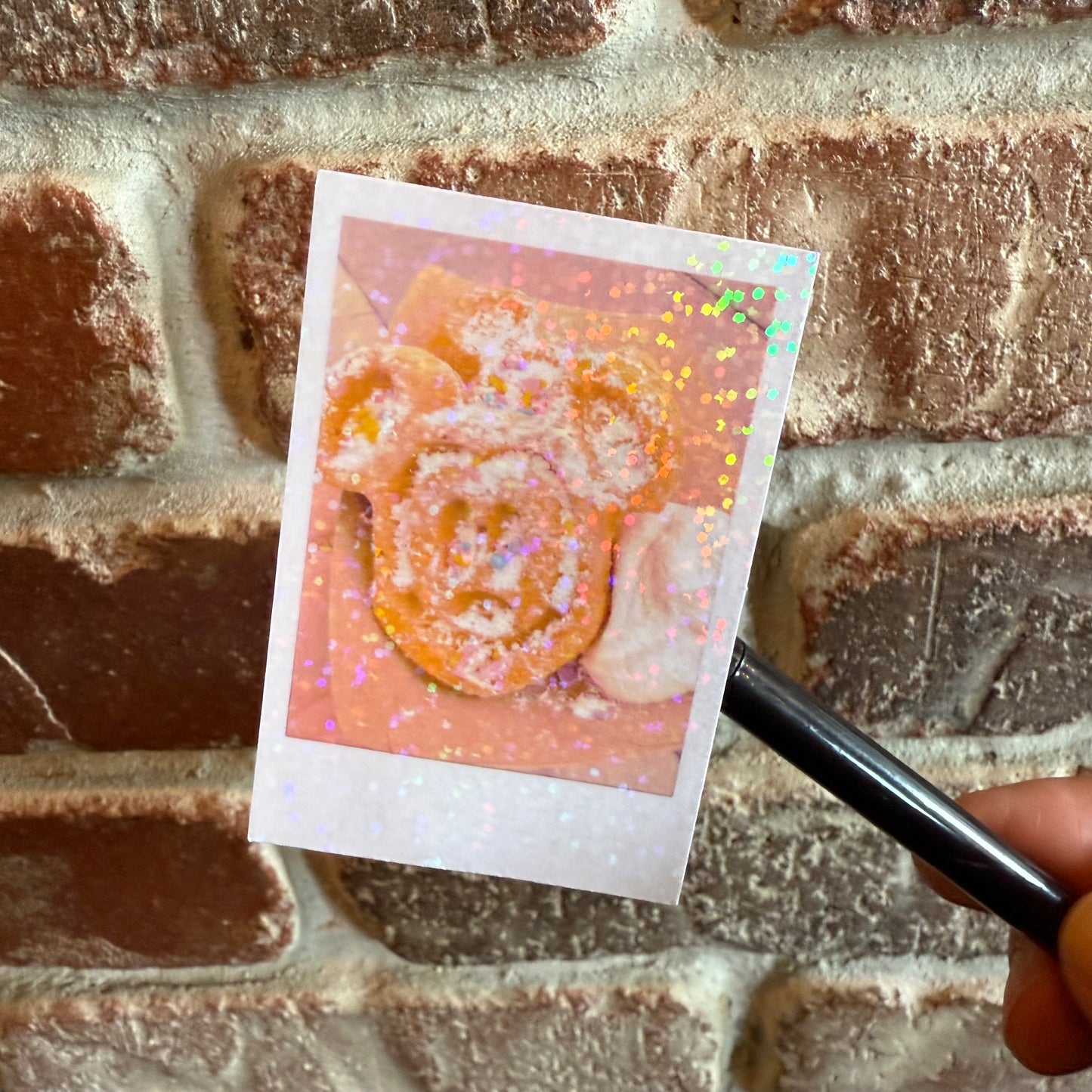 Disneyland 70th Anniversary Glittery Instant Photo Die Cut Stickers (Set of 5)