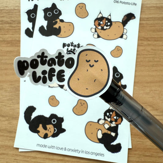 Jupiter + Midnight I'm a Potato Sticker Sheet