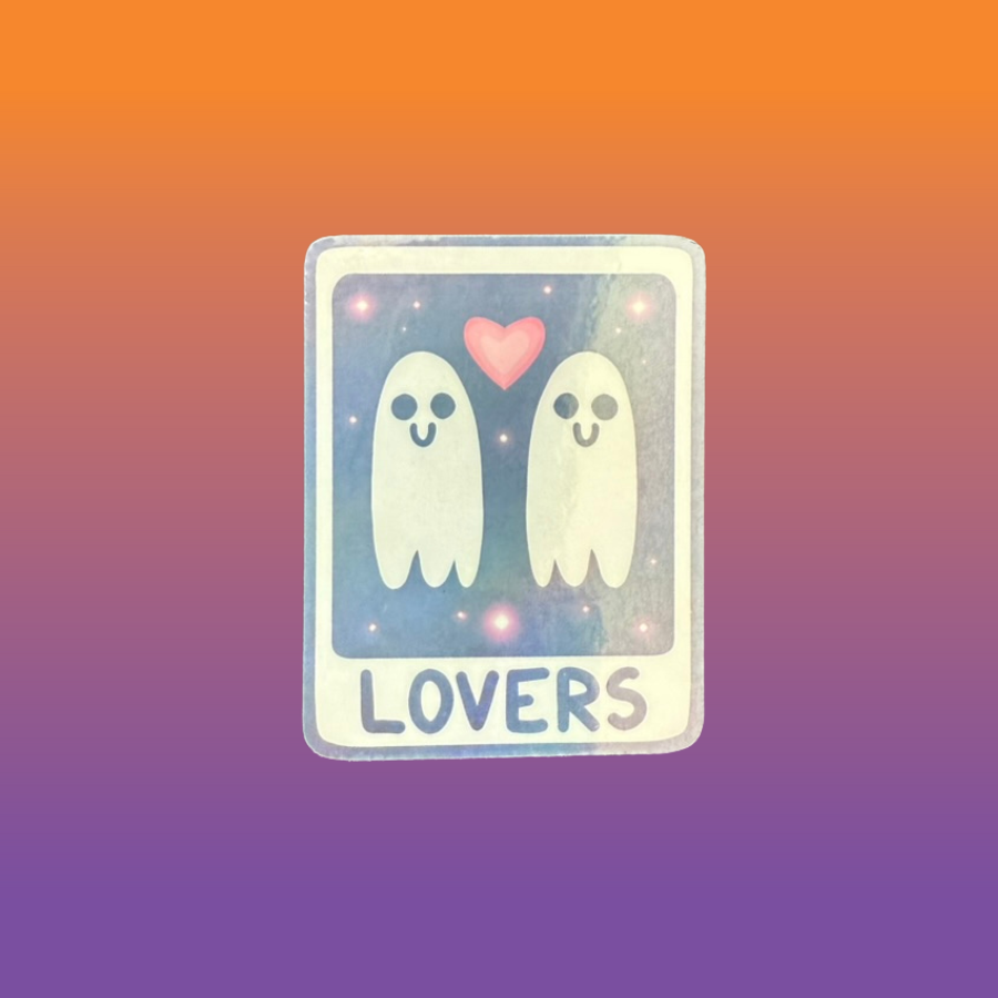 Kawaii Tarot Holographic Die Cut Stickers | The Fool, Lovers, Sun, Moon, Death Tarot Cards