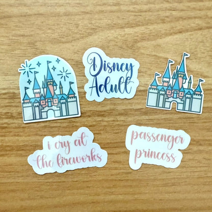 Disney Castle Holographic Mini Die Cut Set (Set of 5)