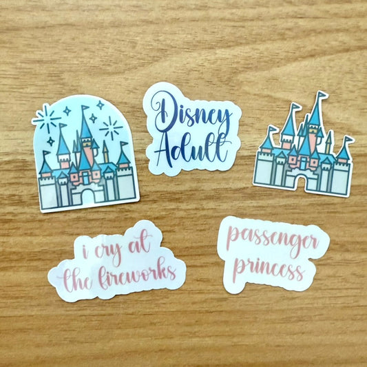 Disney Castle Holographic Mini Die Cut Set (Set of 5)