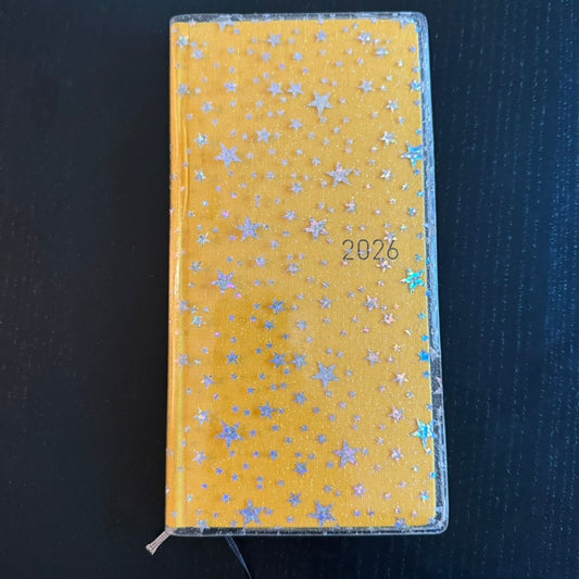 Hobonichi Weeks Jelly Glitter Star Clear Cover