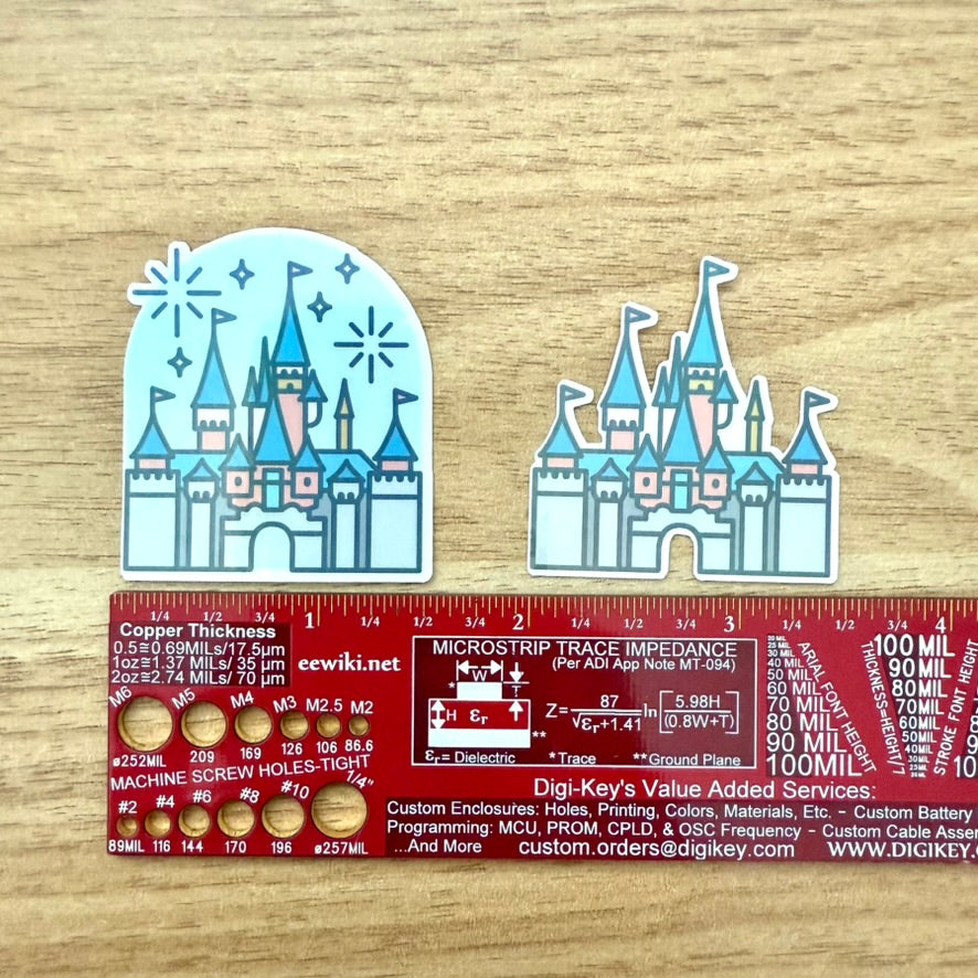 Disney Castle Holographic Mini Die Cut Set (Set of 5)