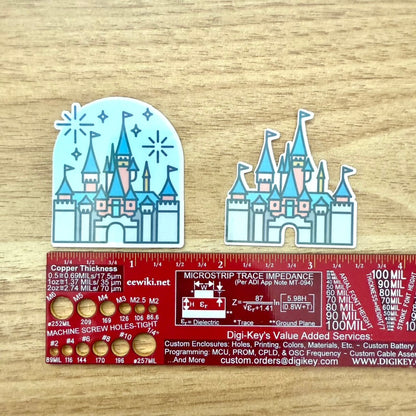 Disney Castle Holographic Mini Die Cut Set (Set of 5)
