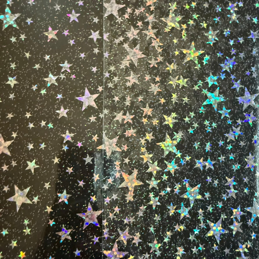 Hobonichi Weeks Jelly Glitter Star Clear Cover