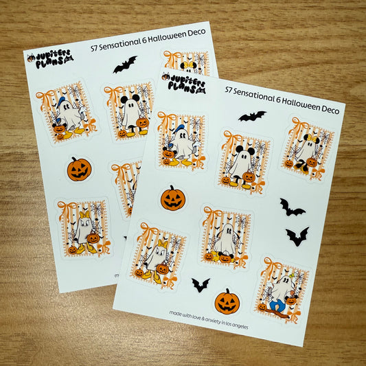 Mouse and Friends Ghost Halloween Deco Stickers