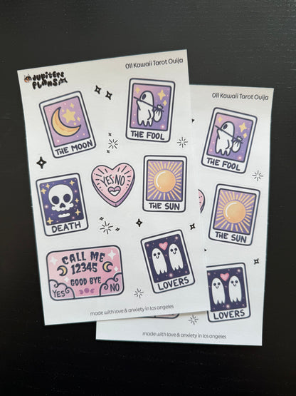 Kawaii Tarot and Ouija Decorative Sticker Sheet