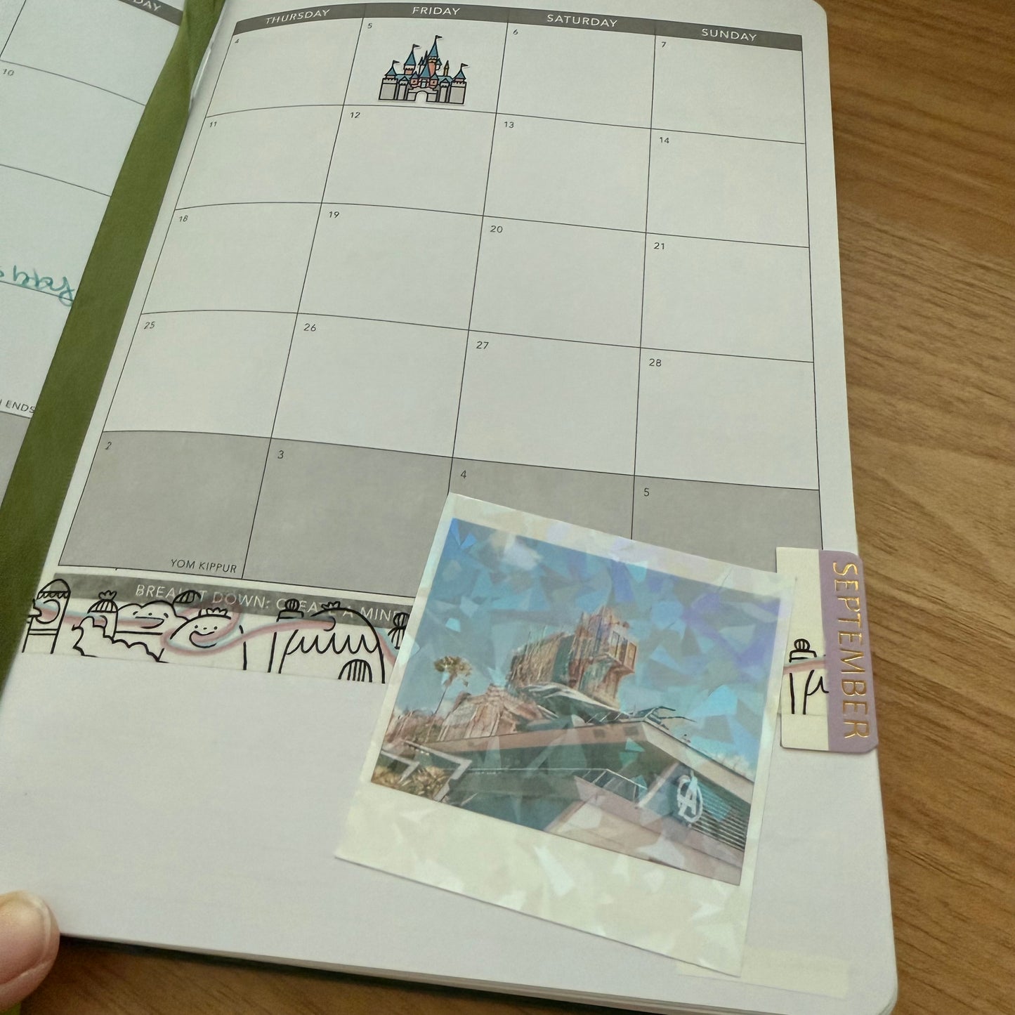 DCA Squares Glitter Die Cuts | Disney California Adventure Sparkly Polaroid Stickers