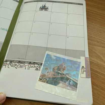 DCA Squares Glitter Die Cuts | Disney California Adventure Sparkly Polaroid Stickers