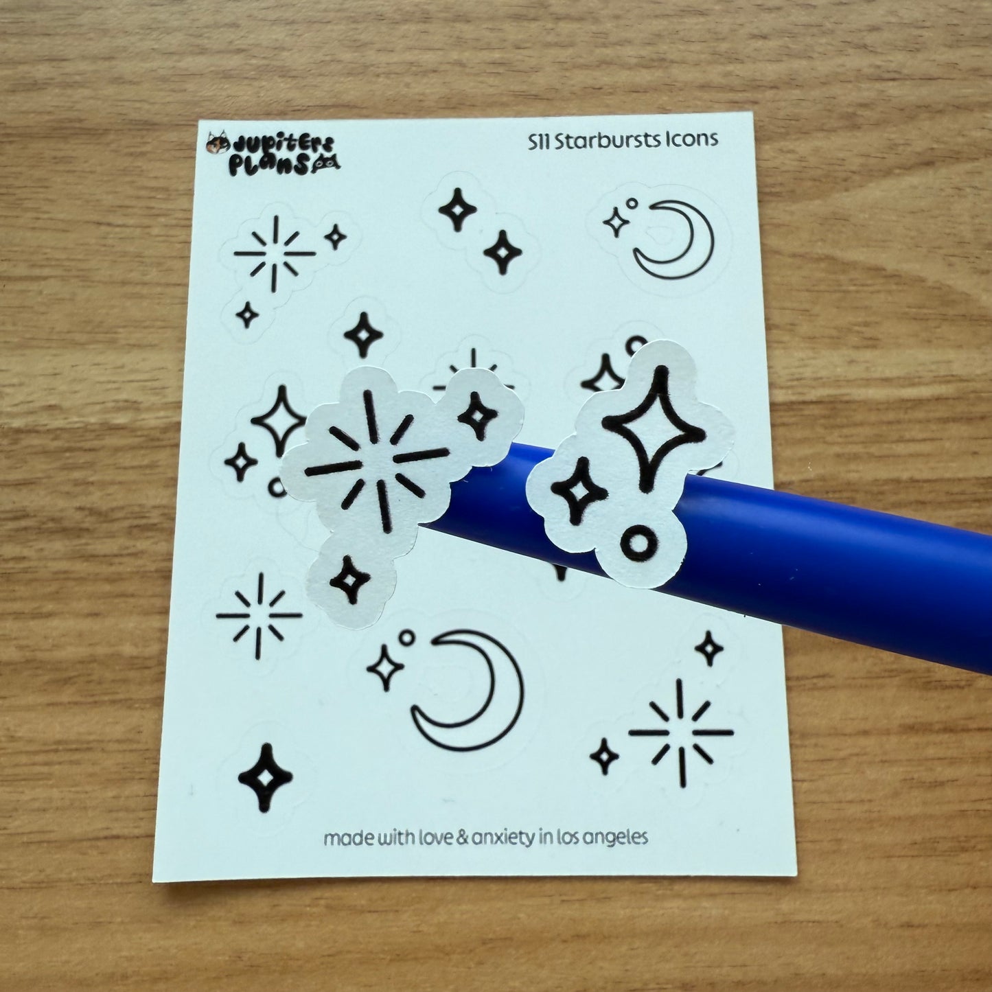 Starburst Icons Decorative Sticker Sheet | Deco Planner Stickers
