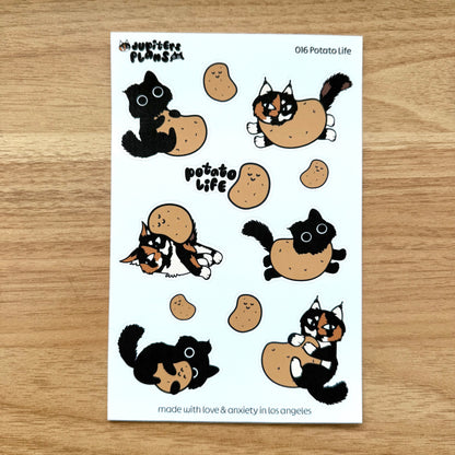 Jupiter + Midnight I'm a Potato Sticker Sheet