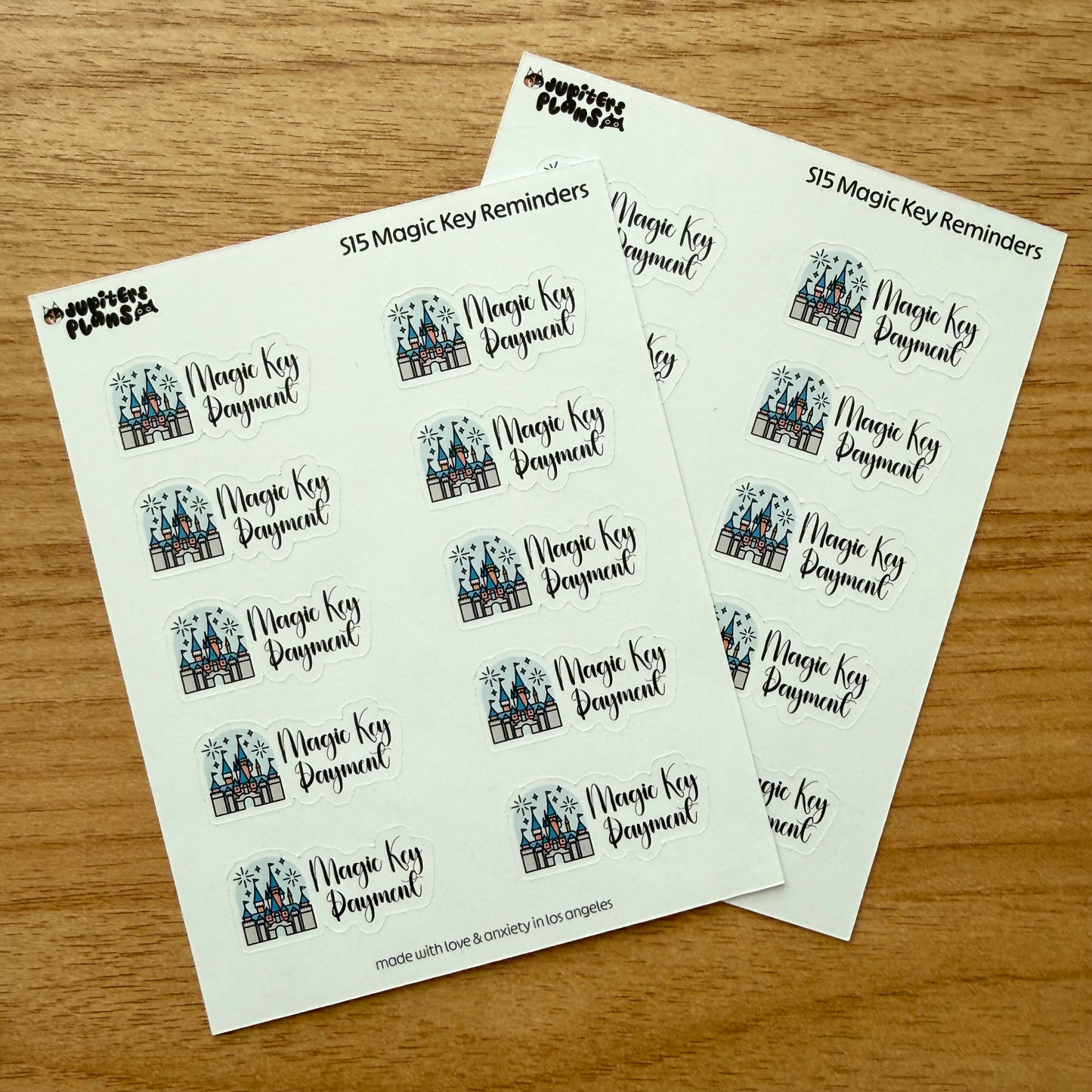 Magic Key Payment Reminder | Functional Planner Stickers