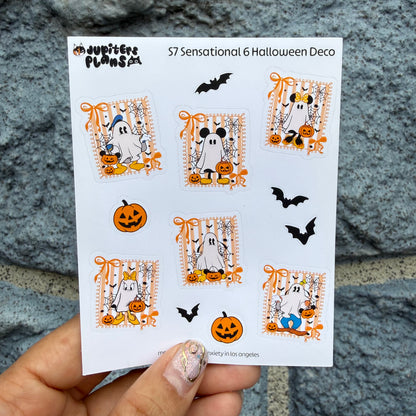 Mouse and Friends Ghost Halloween Deco Stickers