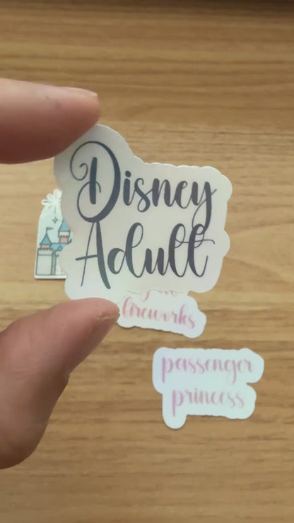 Disney Castle Holographic Mini Die Cut Set (Set of 5)